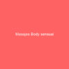 Masajes Body sensual