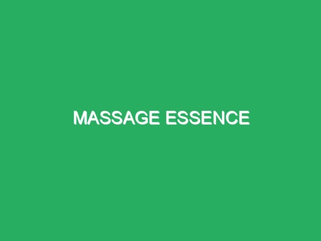 Massage essence