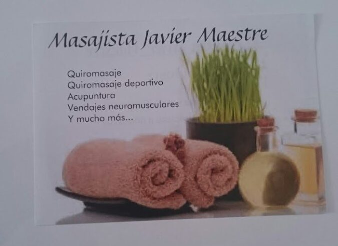 Masajista Javier Maestre