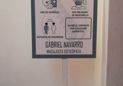 Gabriel Navarro masajista