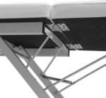 🛏️ Tumbona plegable ajustable para cosméticos y masajes, blanco - Imagen 7