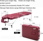 🛏️ Camilla de Masaje Plegable Portátil con Maleta y Reposabrazos Ajustables (Roja 185 x 70 cm) - Imagen 6