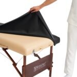 🛏️ Sábana de piel sintética para camilla de masaje beige - Imagen 3