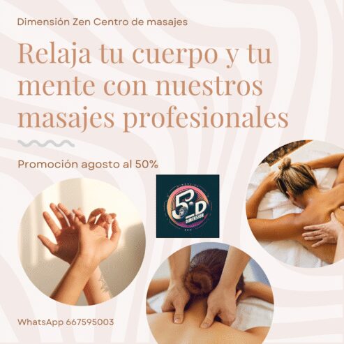 Masajes Dimensión Relajantes Especiales