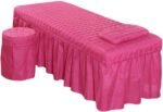 🛏️ Sábana de Masaje Rosa Profundo, Lavable, 180x60 cm - Imagen 4