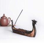 🛶 Soporte de Incienso Dragón Vikingos - Adorno Retro para el Hogar - Imagen 5