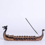 🛶 Soporte de Incienso Dragón Vikingos - Adorno Retro para el Hogar - Imagen 7