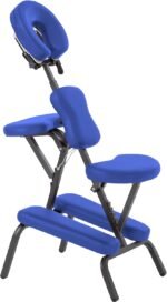 🛏️ Silla Masaje Portátil Ergonomica BELTOM - Azul Plegable para Tatuajes - Imagen 9