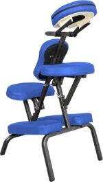 🛏️ Silla Masaje Portátil Ergonomica BELTOM - Azul Plegable para Tatuajes - Imagen 3