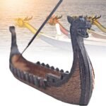 🛶 Soporte de Incienso Dragón Vikingos - Adorno Retro para el Hogar - Imagen 4