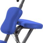 🛏️ Silla Masaje Portátil Ergonomica BELTOM - Azul Plegable para Tatuajes - Imagen 5