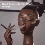 🕯️ Quemador de Incienso con Cabeza de Mujer Negra, Elegante Soporte Decorativo - Imagen 3