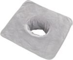 🛁 Toalla de spa con orificio para la cara, gris claro - Imagen 6