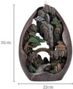 🧘‍♀️ Quemador de Incienso Cascada con 100 Conos y Accesorios Decorativos - Imagen 5