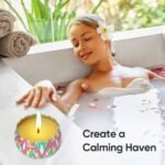🕯️ Pomarks - Kit de velas aromáticas de cera de soja para aromaterapia y baño. - Imagen 4