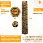 🕯️ Quemador de Incienso en Latón Dorado - 27 cm de Alto - Imagen 5