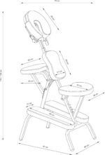 🛏️ Silla Masaje Portátil Ergonomica BELTOM - Azul Plegable para Tatuajes - Imagen 2