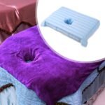 🧖‍♀️ Toalla Facial de Algodón con Orificio para Respirar - Azul Claro - Imagen 7