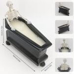 💀 Vela de calavera para Halloween, decoración espeluznante y regalo🎃 - Imagen 7