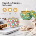 🕯️ Pomarks - Kit de velas aromáticas de cera de soja para aromaterapia y baño. - Imagen 3