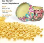 🕯️ Pomarks - Kit de velas aromáticas de cera de soja para aromaterapia y baño. - Imagen 5