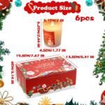 🕯️ Set de 6 velas aromáticas navideñas con portavelas de cristal - Imagen 2