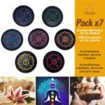 🕉️ Pack x 7 - Incienso y Soporte de Chakras Decorados a Mano - Imagen 5