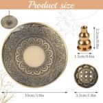 🪴 Quemador de Incienso Widream - Plato de Loto de Bronce para Yoga y Decoración - Imagen 2