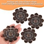 🪴 Quemador de Incienso Loto - 4 Piezas con Soportes y Receptor de Ceniza - Imagen 4