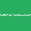Beatriz Salomón Masajista