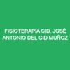 Fisioterapia Cid. José Antonio del Cid Muñoz