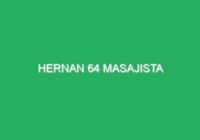Hernan 64 Masajista