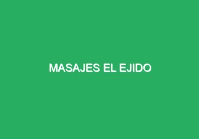 Masajes El Ejido