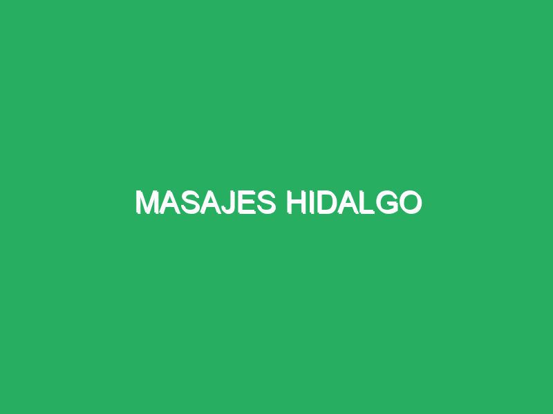 Masajes Hidalgo