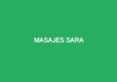 Masajes Sara