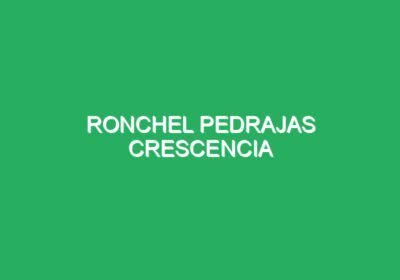 Ronchel Pedrajas Crescencia