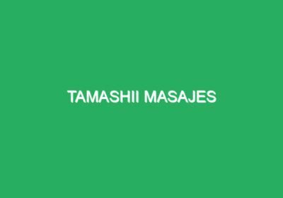 Tamashii Masajes