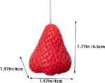 🍓 Vela aromática de fresa - 9 piezas decorativas de cera de soja - Imagen 2