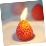 🍓 Vela aromática de fresa - 9 piezas decorativas de cera de soja - Imagen 6