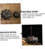 🪔 IMIKEYA Soporte de Incienso de Loto en Cobre para Decoración - Imagen 3