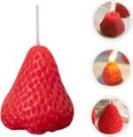 🍓 Vela aromática de fresa - 9 piezas decorativas de cera de soja - Imagen 7