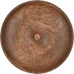 🪄 Cuenco de Incienso Redondo de Madera para Decoración y Aromaterapia - Imagen 4