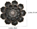 🪔 IMIKEYA Soporte de Incienso de Loto en Cobre para Decoración - Imagen 2