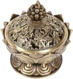 🕯️ Quemador de Incienso de Cono con Diseño Vintage en Bronce - Imagen 9