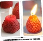 🍓 Vela aromática de fresa - 9 piezas decorativas de cera de soja - Imagen 4