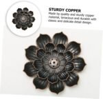 🪔 IMIKEYA Soporte de Incienso de Loto en Cobre para Decoración - Imagen 7