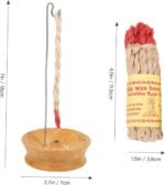 🧘‍♂️ Soporte Colgante para Incienso de Buda de Madera Tibetano - Imagen 6