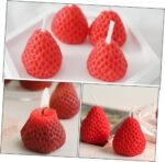🍓 Vela aromática de fresa - 9 piezas decorativas de cera de soja - Imagen 8