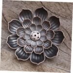 🪔 IMIKEYA Soporte de Incienso de Loto en Cobre para Decoración - Imagen 8