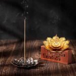 🕉️ Inciensario de Loto Vintage de 2 Piezas para Meditación y Relajación - Imagen 4